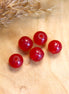 Bead red - glass bead round