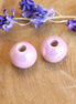 Bead pink - ceramic pink mother-of-pearl gloss