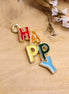 Enamel bedel - happy goud
