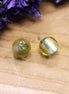 Bead green - glass bead mother of pearl with light inside