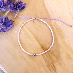 Delica armband met pyriet