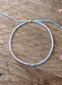 Delica bracelet with aquamarine