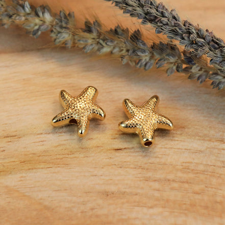 Bead DQ GOLD starfish