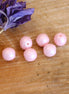 Bead pink - round bead powder pink