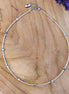 Zilveren kralenketting - jaspis