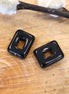 Bead black - open rectangle