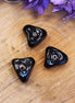 Bead black - glass bead triangle