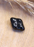 Bead black - diamond with cross stripes