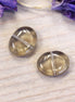 Perle grau - Glasperle klein oval