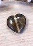 Bead gray - glass bead heart