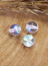 Kraal crystal - glaskraal rond met AB glans