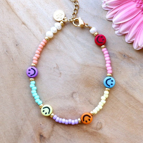 Miyuki armband met smileys