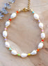 Miyuki bracelet with freshwater pearls