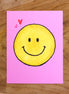 Karte BAYU - rosa mit Smiley