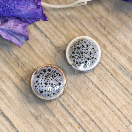 Bead grey - ceramic round small