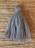 Satin tassel 30 mm grey