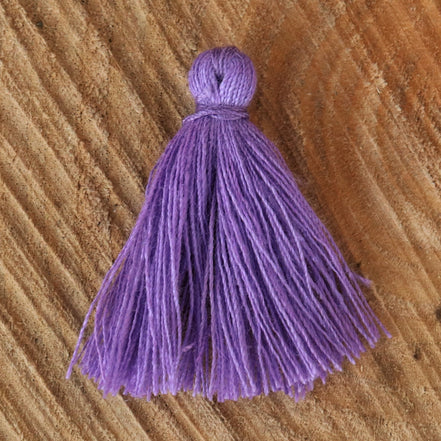 Satin tassel 30mm purple