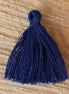 Satin tassel 30 mm dark blue