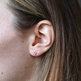 925 sterling zilveren oorsteker met open ster