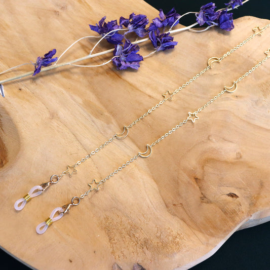 Sonnenbrillenkordel mit Mond und Stern