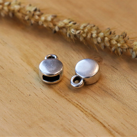 Eindkap DQ zilver voor 5mm leer