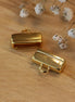 End cap DQ GOLD for 13mm leather