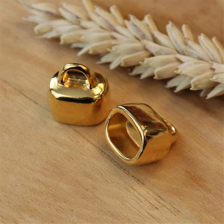 Endkappe DQ GOLD für Regaliz Leder