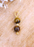 Tigerauge Ohrring Charm - Gold