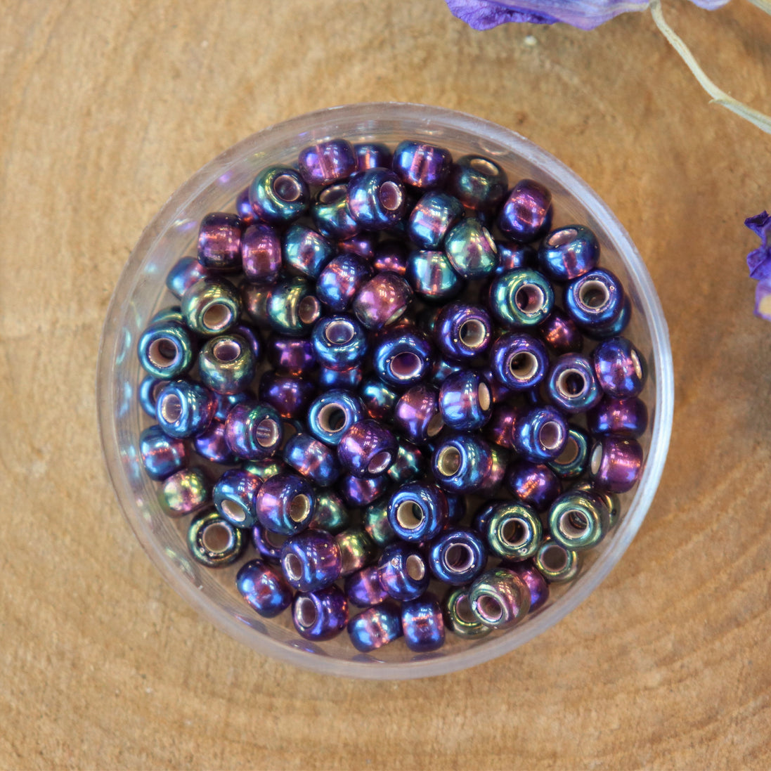MR6-1013 Silverlined AB dark smokey amethyst 10 grams