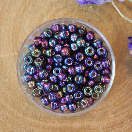 MR6-1013 Silverlined AB dark smokey amethyst 10 grams