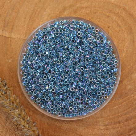 DB-58 Marineblauer Kristall AB mit Linien, 5 Gramm