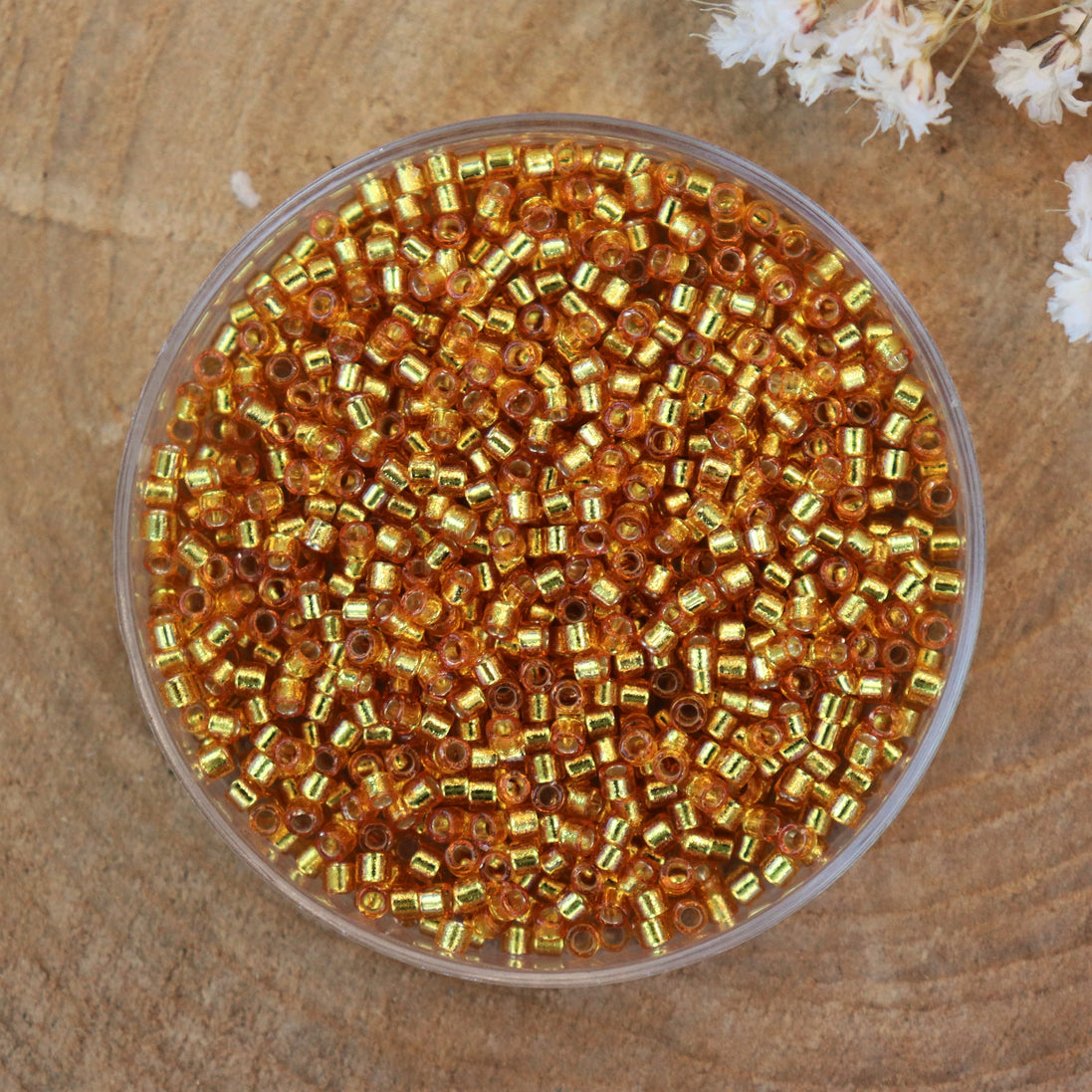 DB-2157 Silverlined Dyed yellow gold 5 grams