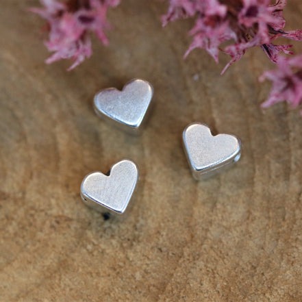 Bead DQ silver heart