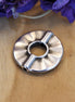 Kraal DQ zilver rond wave
