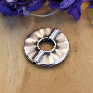 Kraal DQ zilver rond wave