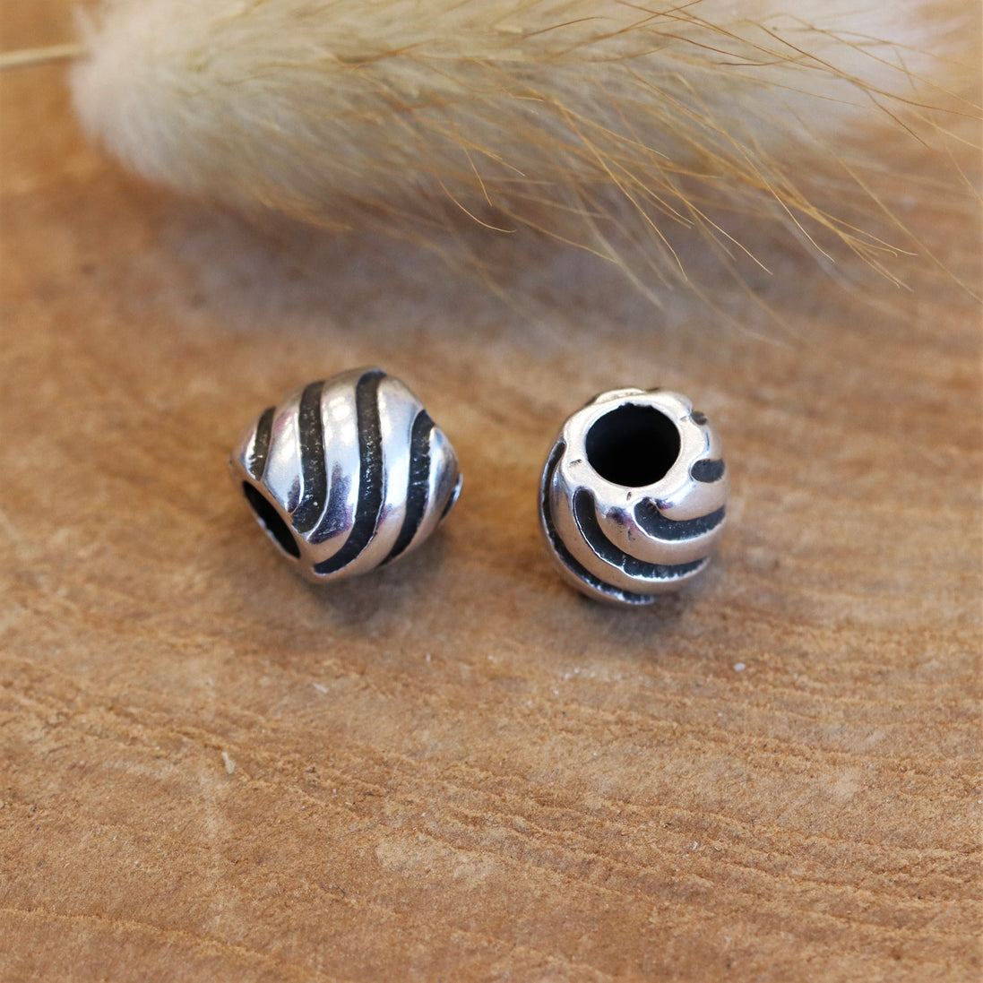 Perle DQ silber mit Welle