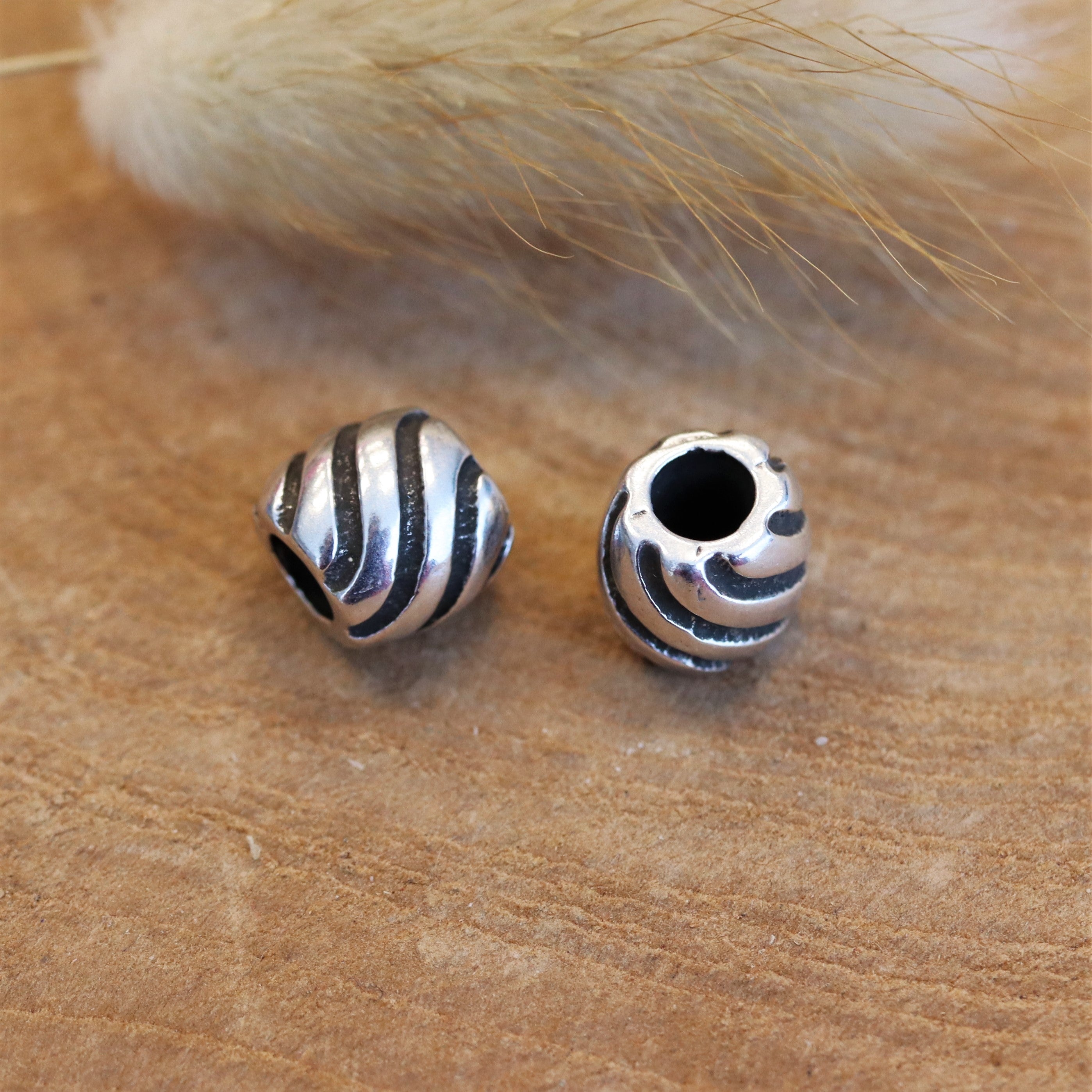 Perle DQ silber mit Welle