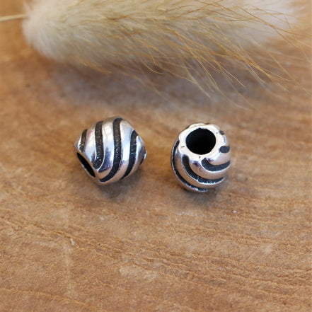 Perle DQ silber mit Welle