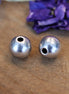 Kraal DQ zilver rond 10 mm