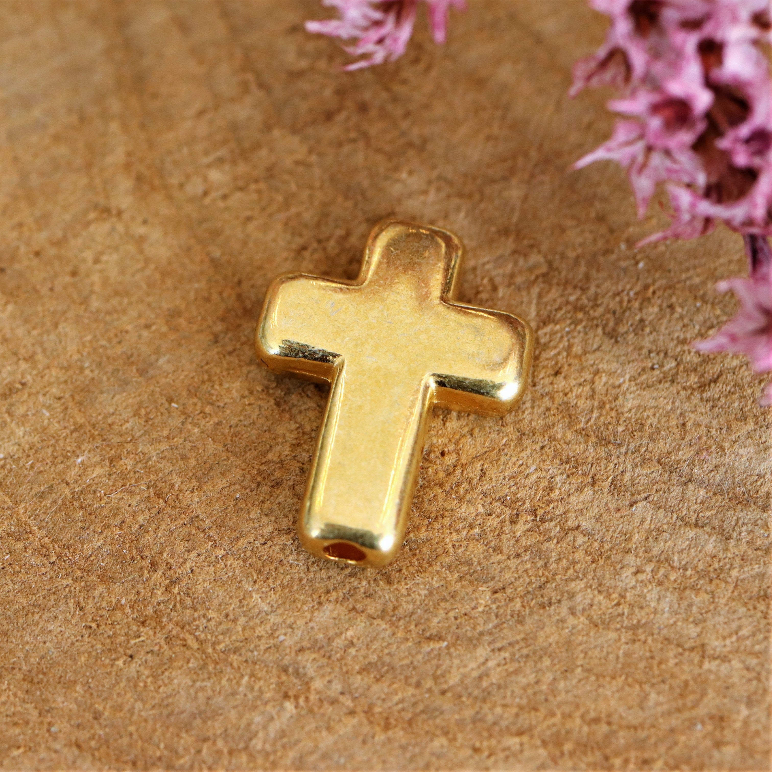 Bead DQ GOLD large cross