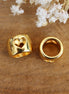 Bead DQ GOLD punched out heart