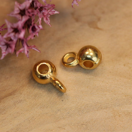 Bead DQ GOLD small component with eye