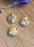 Bead DQ GOLD swirl with serrations