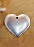 DQ silver solid heart charm