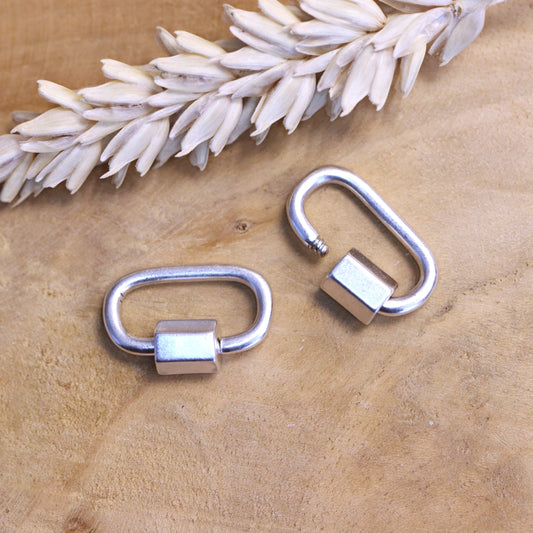 Oval rotary lock DQ silver