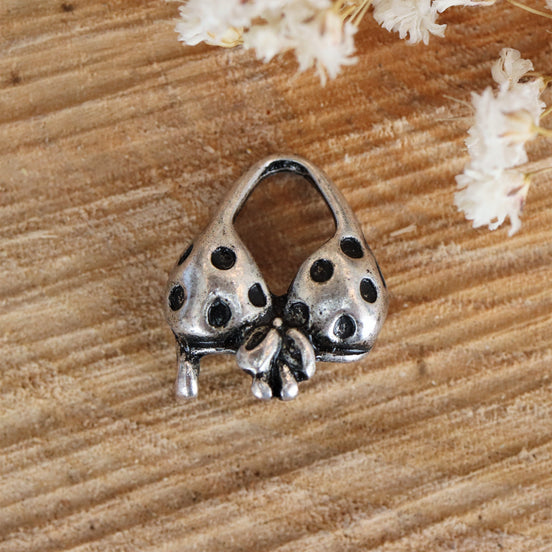Charm DQ silbernes Bikinioberteil