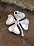DQ silver large clover charm