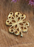 DQ gold charm elegant four-leaf clover