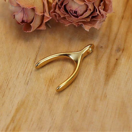 DQ GOLD Anhänger Wishbone