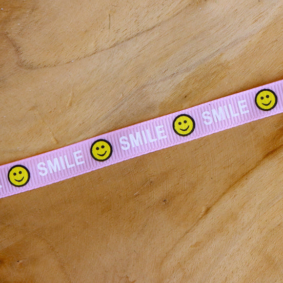 Smileyband - hellrosa